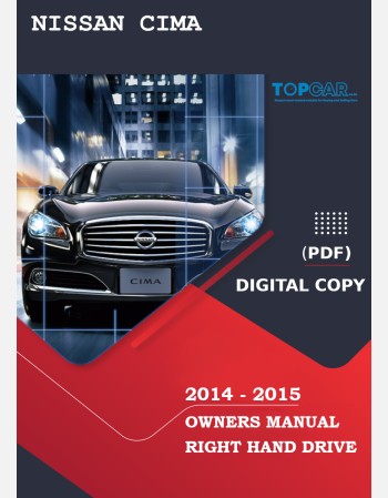 nissan cima 2014-2015 owners manual in english